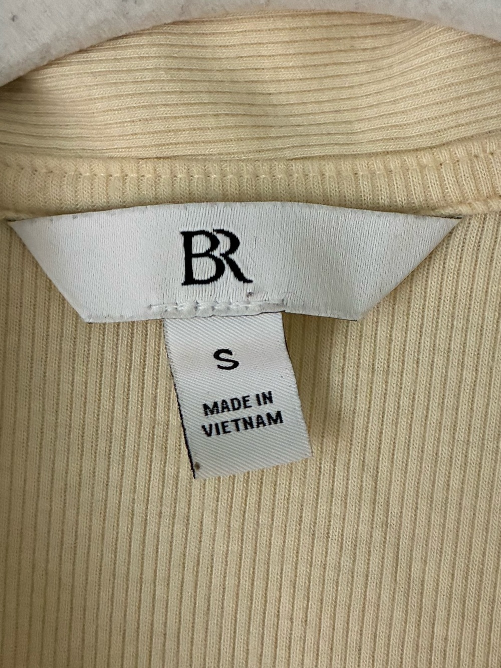 Banana Republic Ribbed Elbow Sleeve Polo Butter Yellow - Picture 5 of 5